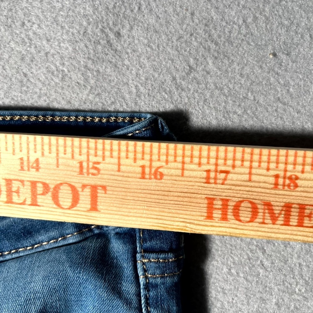 Old Navy Fits You Rockstar Super Skinny Jeans Womens 14-18 Blue Denim High Rise - Picture 3 of 6